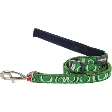 RED DINGO Dog Lead Design Circadelic Green, Medium RE437195